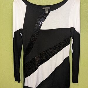 Black and White Women's Top